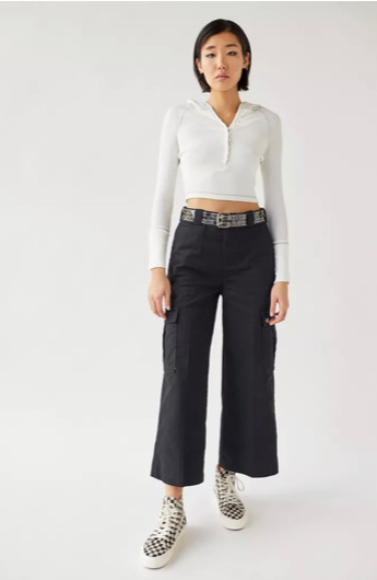 Women's cargo pants model